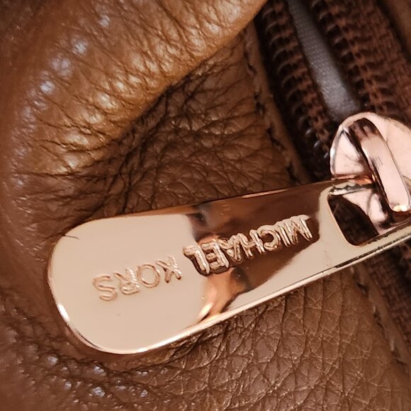 Vintage Michael Kors Fulton Brown Leather Tote Bag - Picture 12 of 16